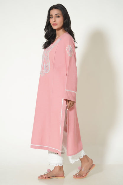 Stitched 1 Piece Embroidered Khaddar Shirt