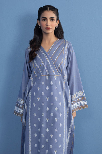 Stitched 1 Piece Paste Printed Khaddar Shirt