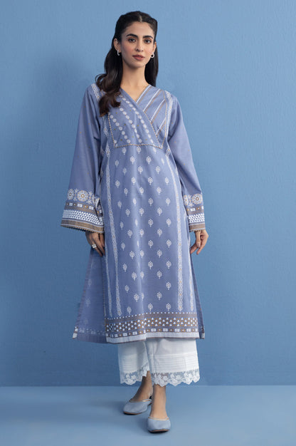 Stitched 1 Piece Paste Printed Khaddar Shirt