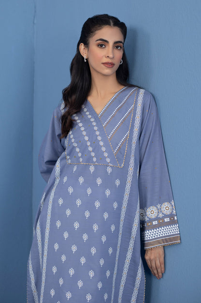 Stitched 1 Piece Paste Printed Khaddar Shirt