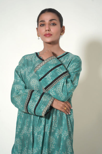 Stitched 1 Piece Digital Printed Khaddar Shirt