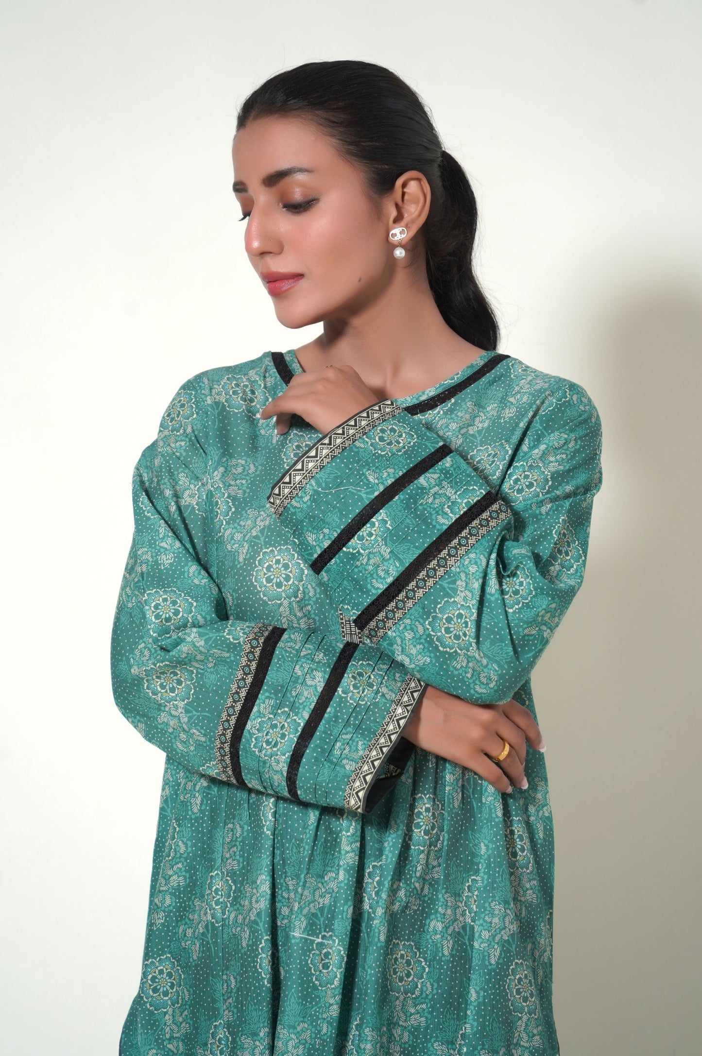 Stitched 1 Piece Digital Printed Khaddar Shirt