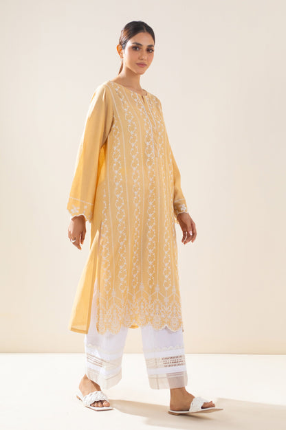 Stitched 1 Piece Textured Lawn Chikankari Embroidered Shirt