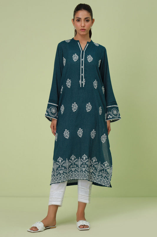 Stitched 1 Piece Textured Lawn Chikankari Embroidered Shirt