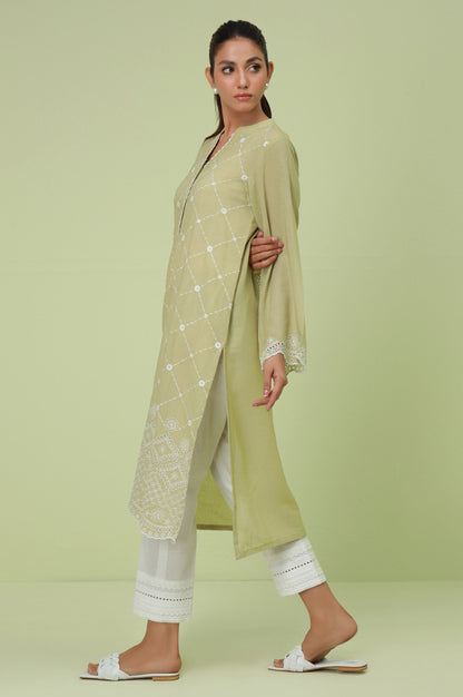 Stitched 1 Piece Textured Lawn Chikankari Embroidered Shirt
