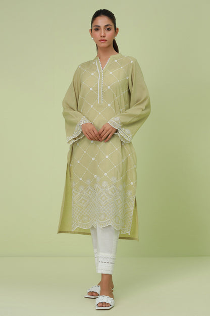 Stitched 1 Piece Textured Lawn Chikankari Embroidered Shirt