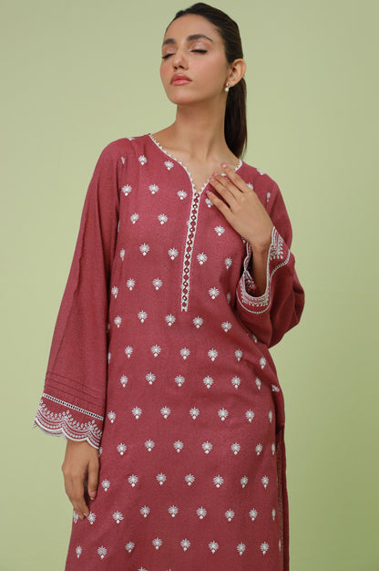 Stitched 1 Piece Textured Lawn Chikankari Embroidered Shirt