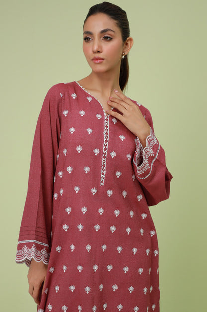 Stitched 1 Piece Textured Lawn Chikankari Embroidered Shirt