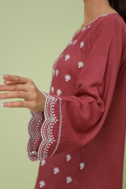 Stitched 1 Piece Textured Lawn Chikankari Embroidered Shirt