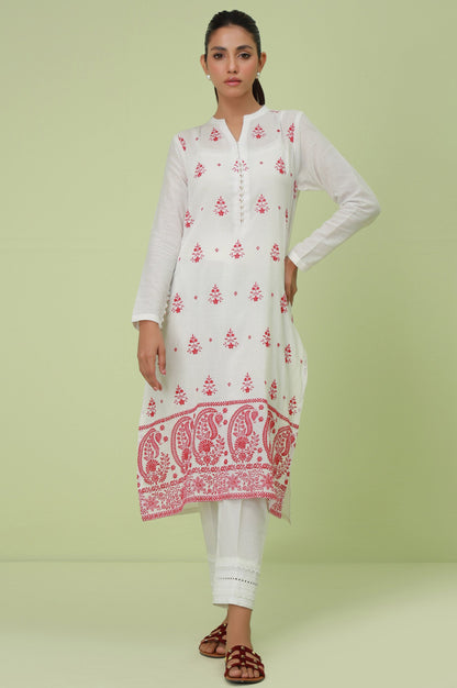 Stitched 1 Piece Textured Lawn Chikankari Embroidered Shirt