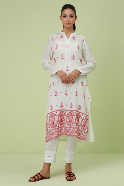 Stitched 1 Piece Textured Lawn Chikankari Embroidered Shirt