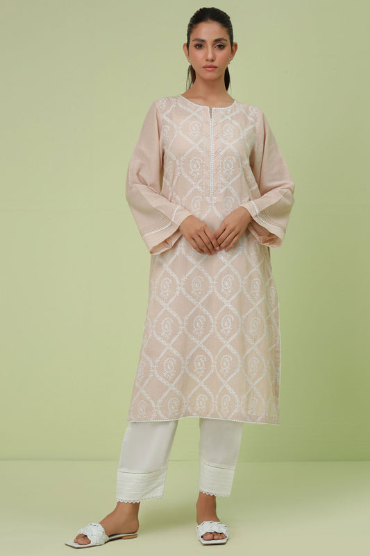 Stitched 1 Piece Textured Lawn Chikankari Embroidered Shirt