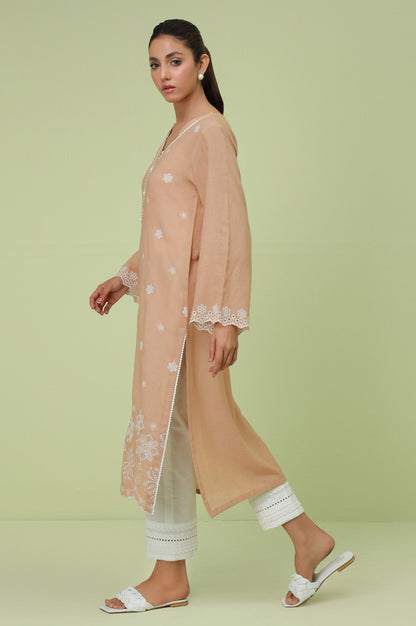 Stitched 1 Piece Textured Lawn Chikankari Embroidered Shirt