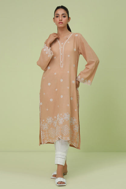 Stitched 1 Piece Textured Lawn Chikankari Embroidered Shirt