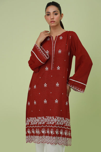 Stitched 1 Piece Textured Lawn Chikankari Embroidered Shirt