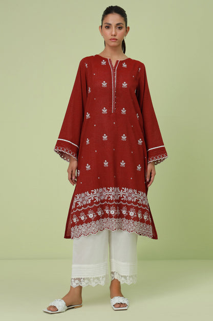 Stitched 1 Piece Textured Lawn Chikankari Embroidered Shirt
