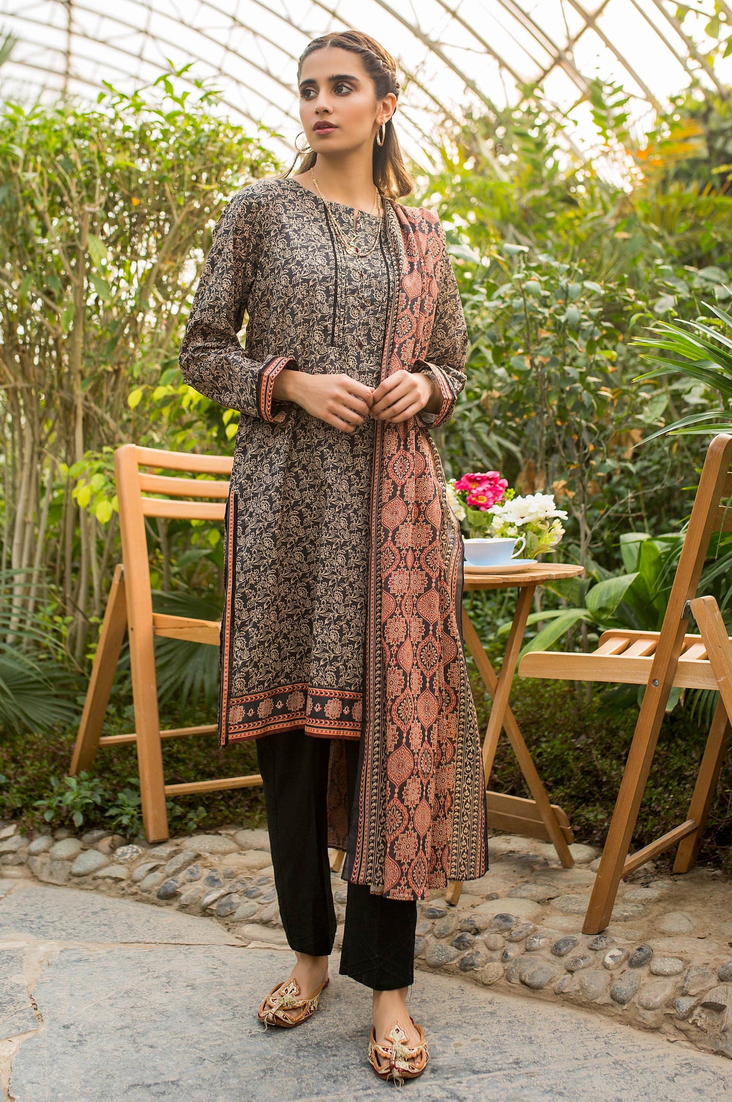 Stitched 2 Piece Digital Printed Lawn Suit
