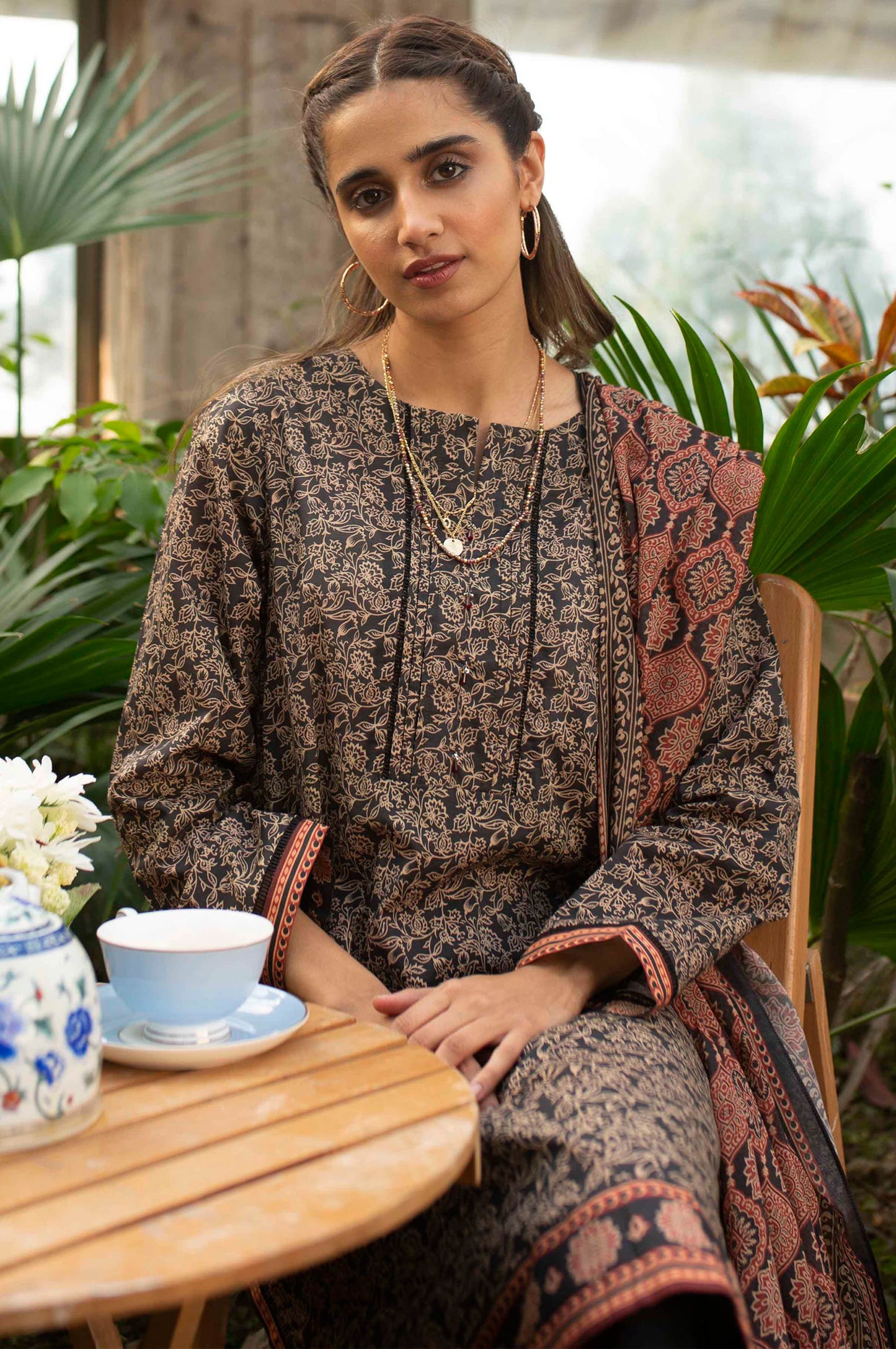 Stitched 2 Piece Digital Printed Lawn Suit