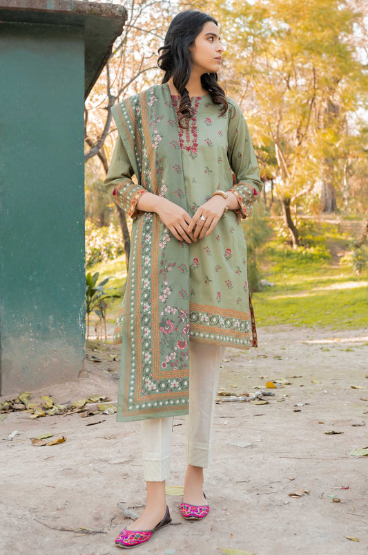 Stitched 2 Piece Embroidered Lawn Suit