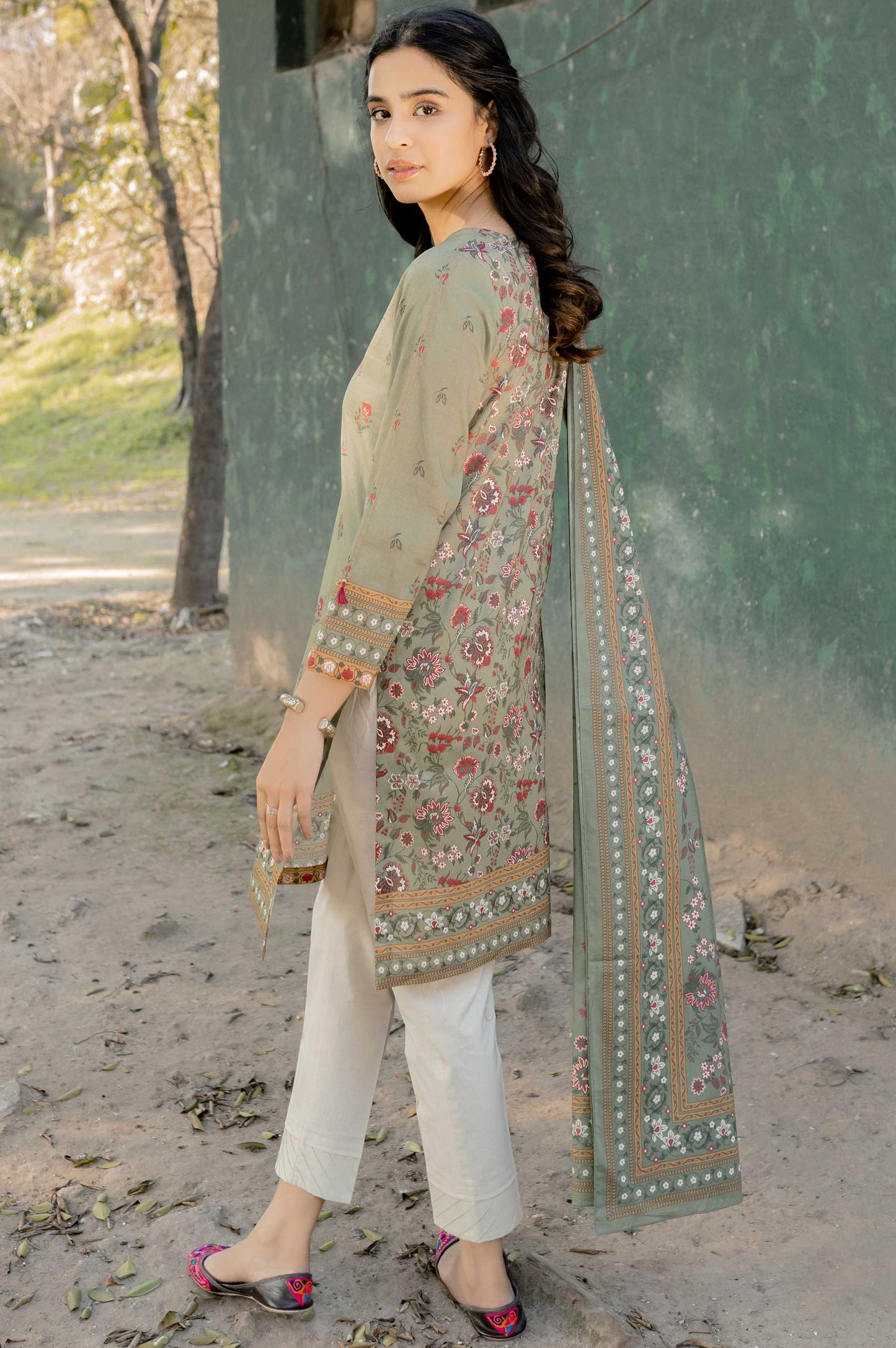 Stitched 2 Piece Embroidered Lawn Suit