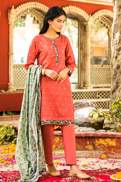 Stitched 2 Piece Digital Printed Lawn Suit