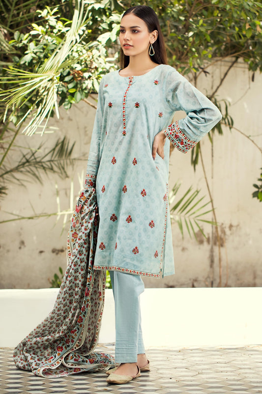 Stitched 2 Piece Embroidered Lawn Shirt