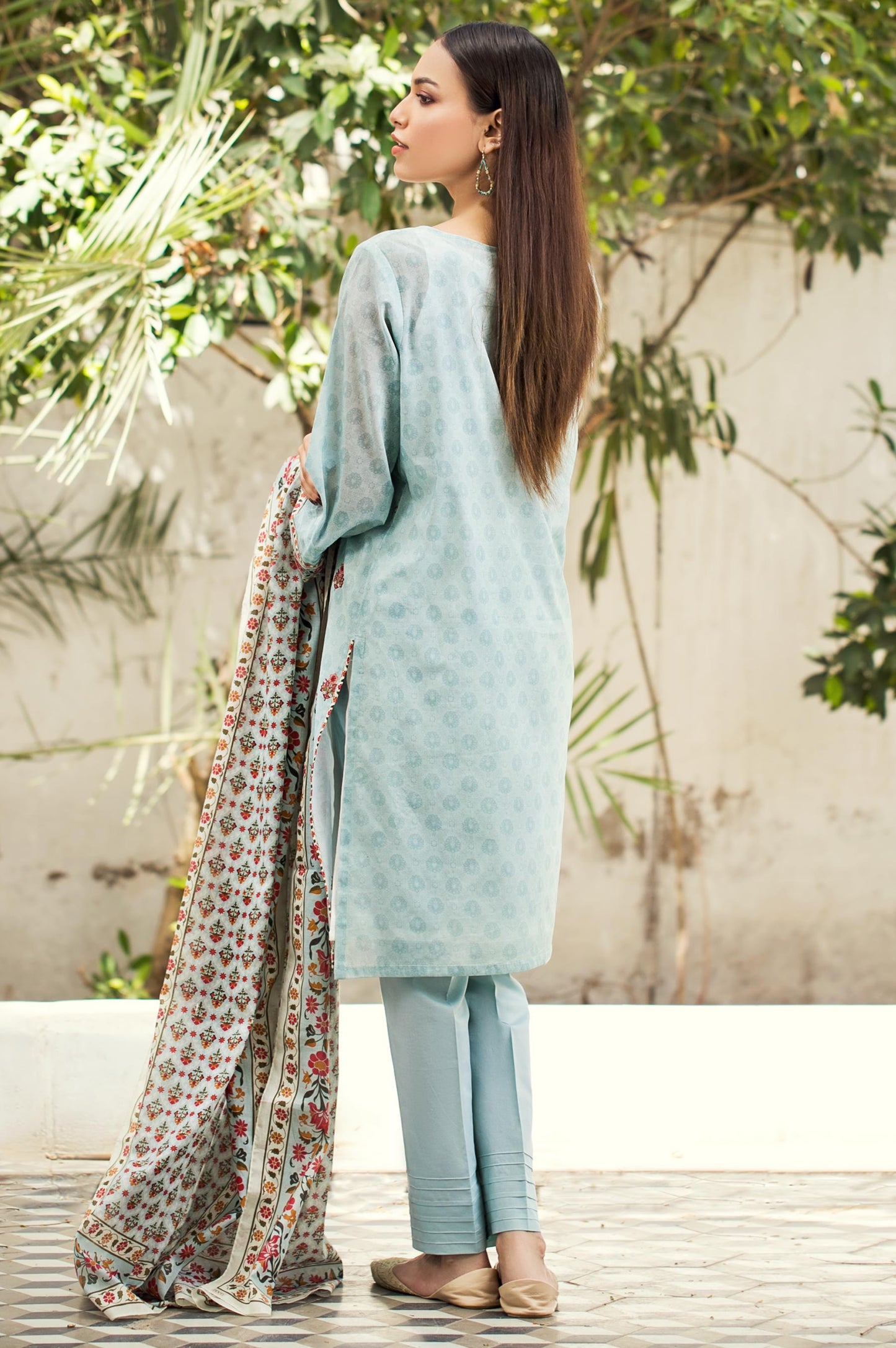 Stitched 2 Piece Embroidered Lawn Shirt