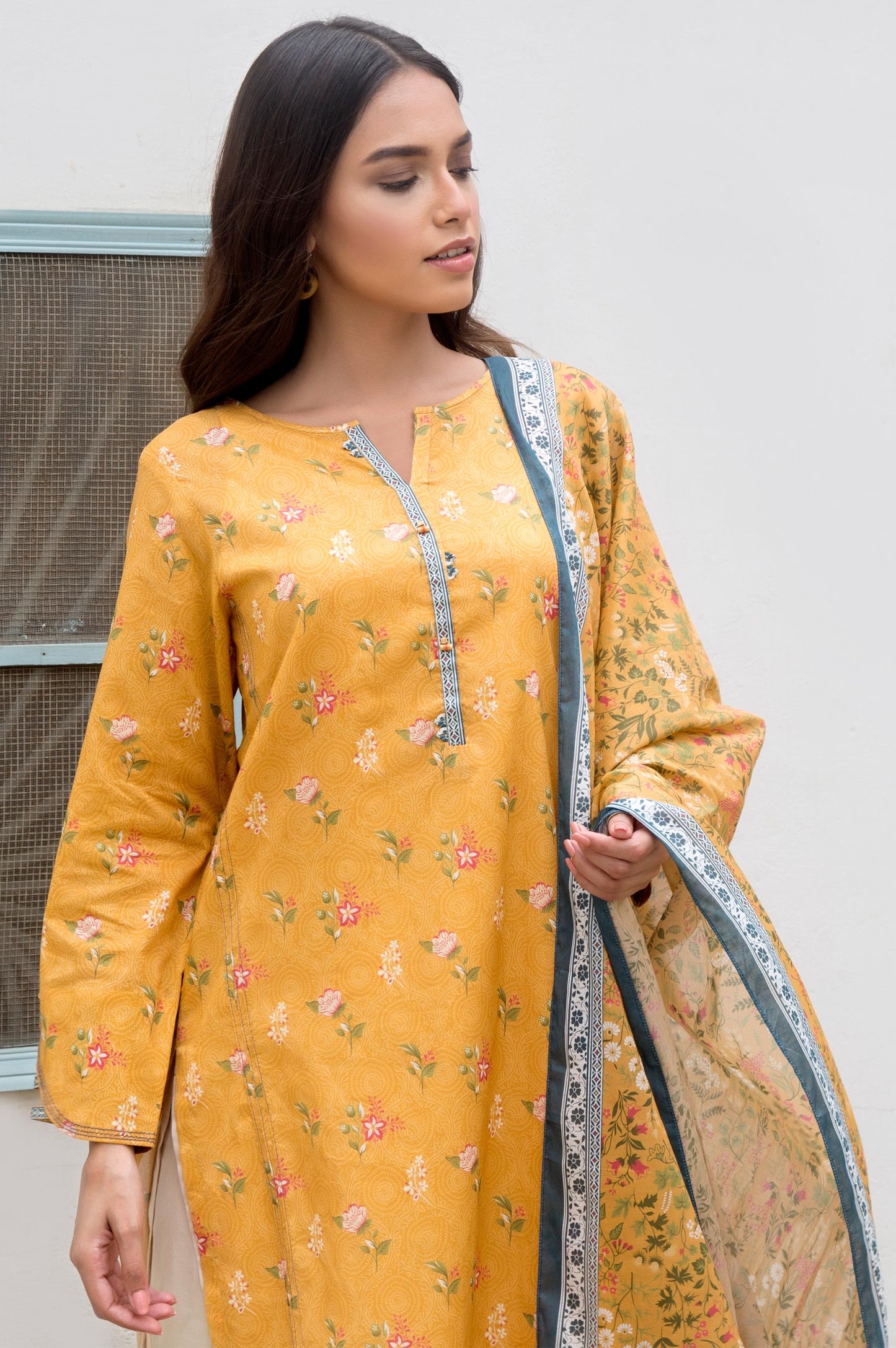 Stitched 2 Piece Printed Lawn Suit