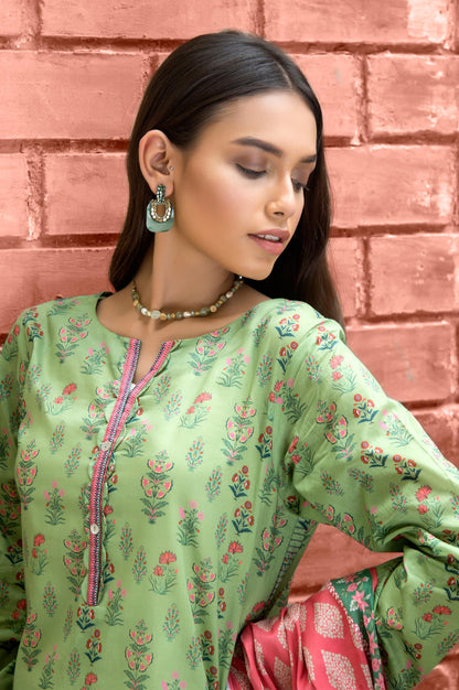 Stitched 2 Piece Printed Lawn Suit