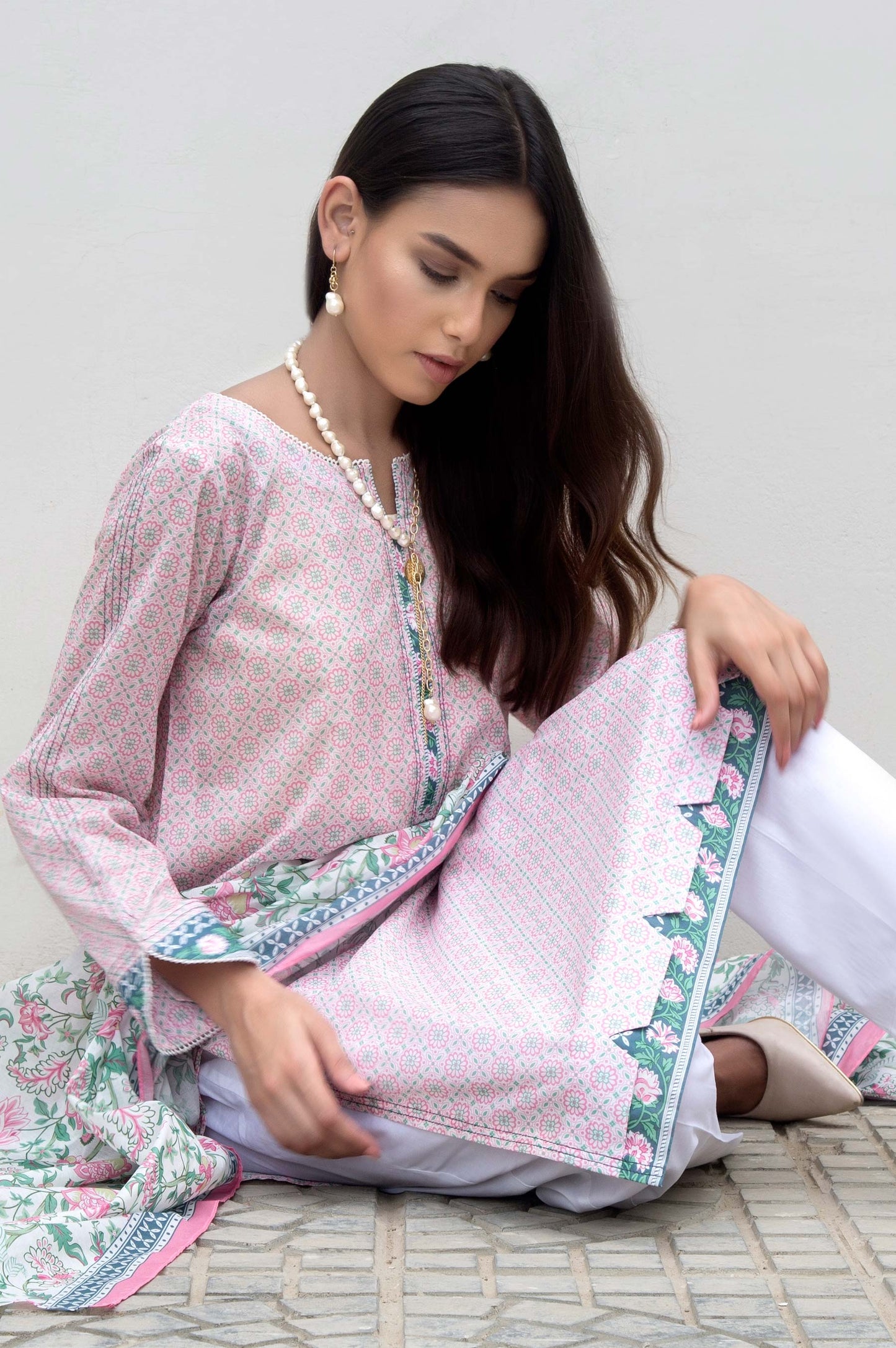 Stitched 2 Piece Printed Lawn Suit
