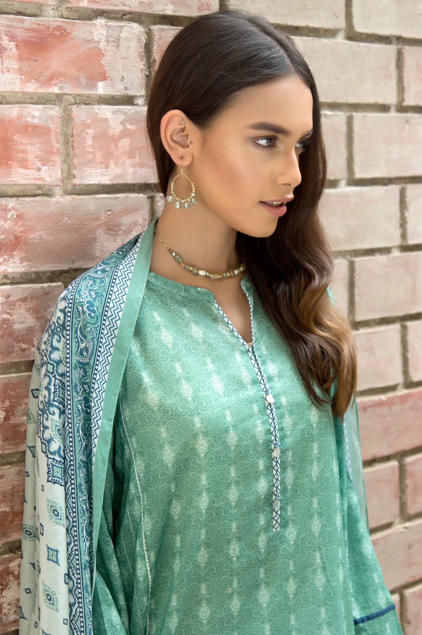 Stitched 2 Piece Printed Lawn Suit