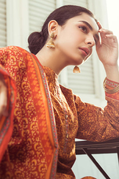 Stitched 2 Piece Printed Cambric Suit