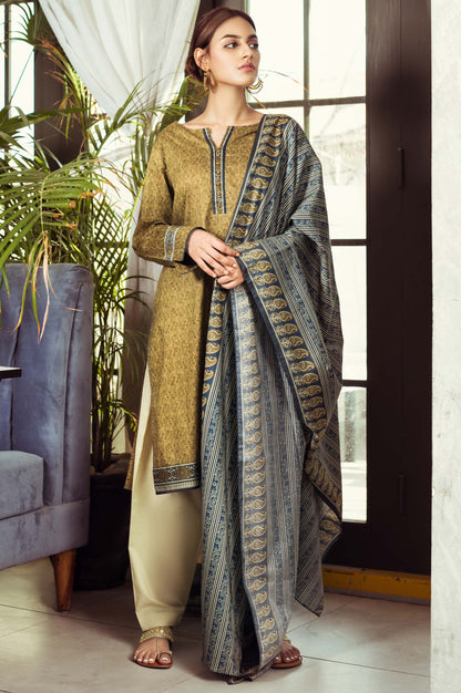 Stitched 2 Piece Printed Cambric Suit