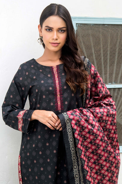 Stitched 2 Piece Printed Cambric Suit