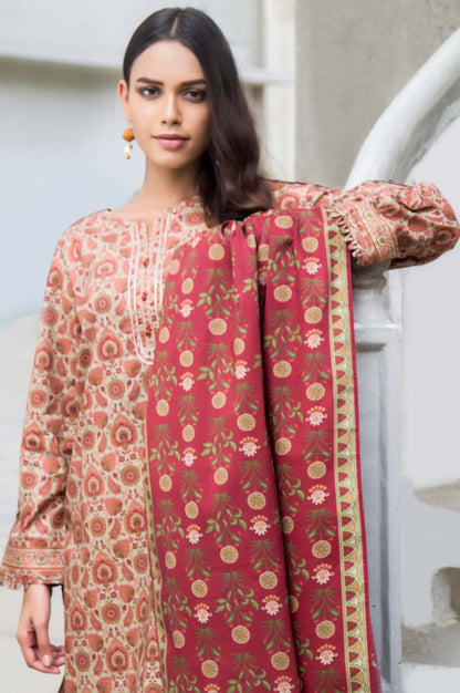 Stitched 2 Piece Digital Printed Cambric Suit