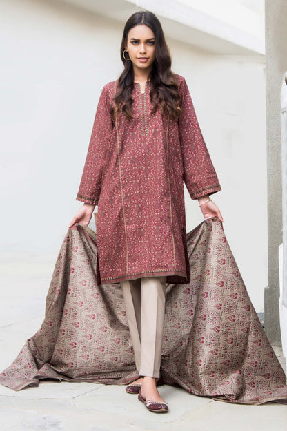 Stitched 2 Piece Printed Cambric Suit