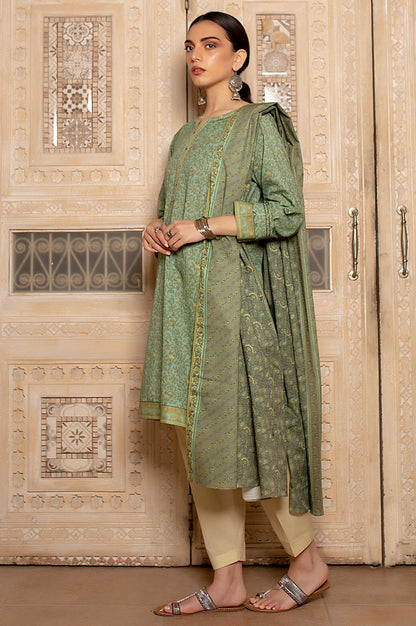 Stitched 2 Piece Printed Khaddar Suit