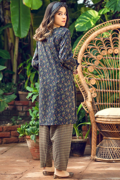 Stitched 2 Piece Printed Cambric Suit