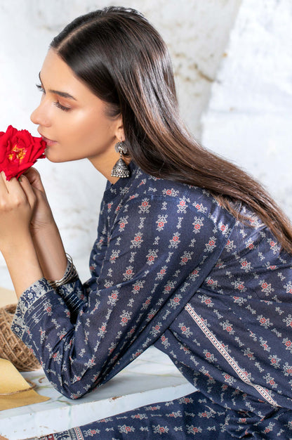 Stitched 2 Piece Printed Karandi Suit