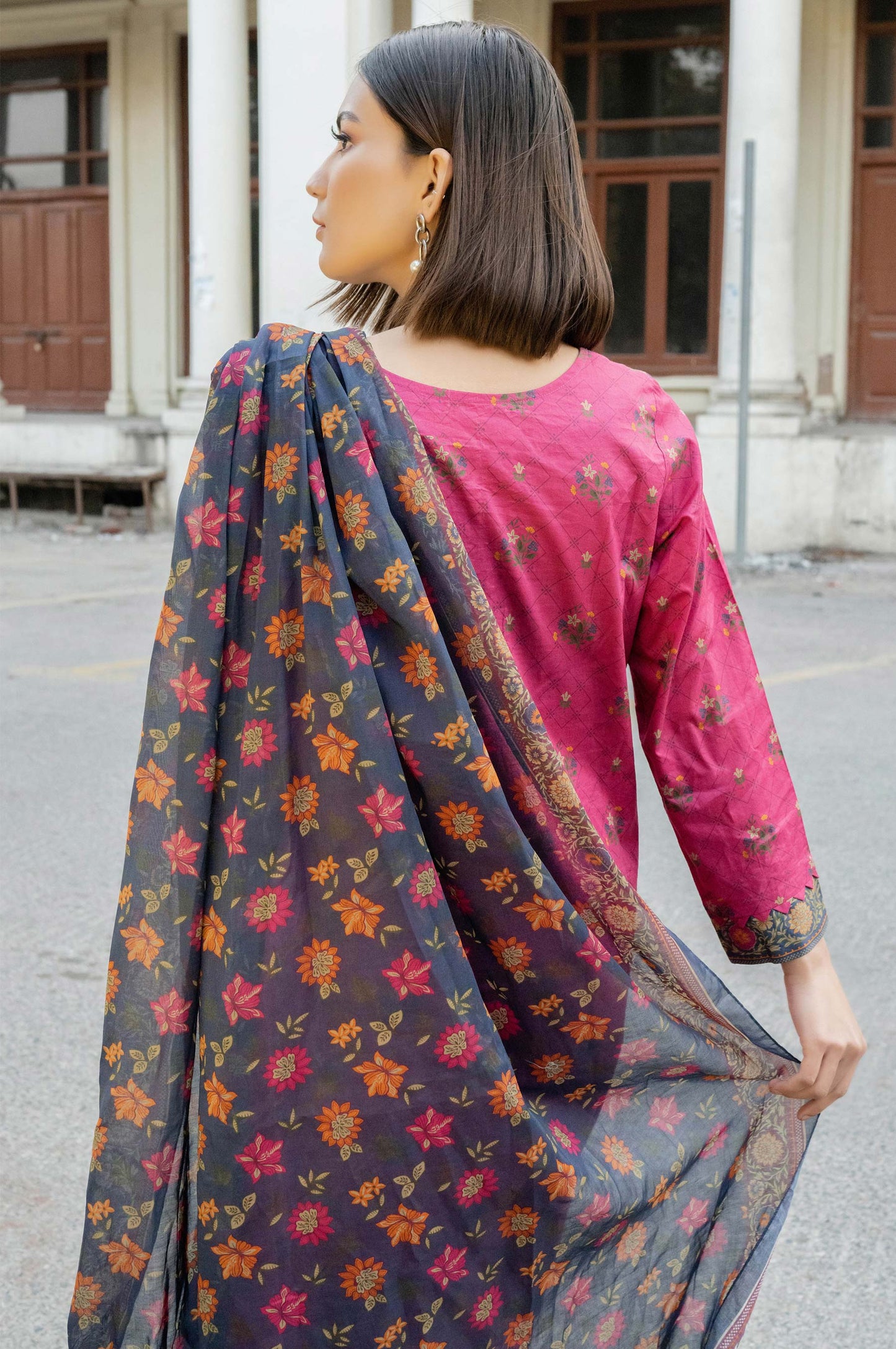 Stitched 2 Piece Printed Lawn Suit with Printed Lawn Dupatta