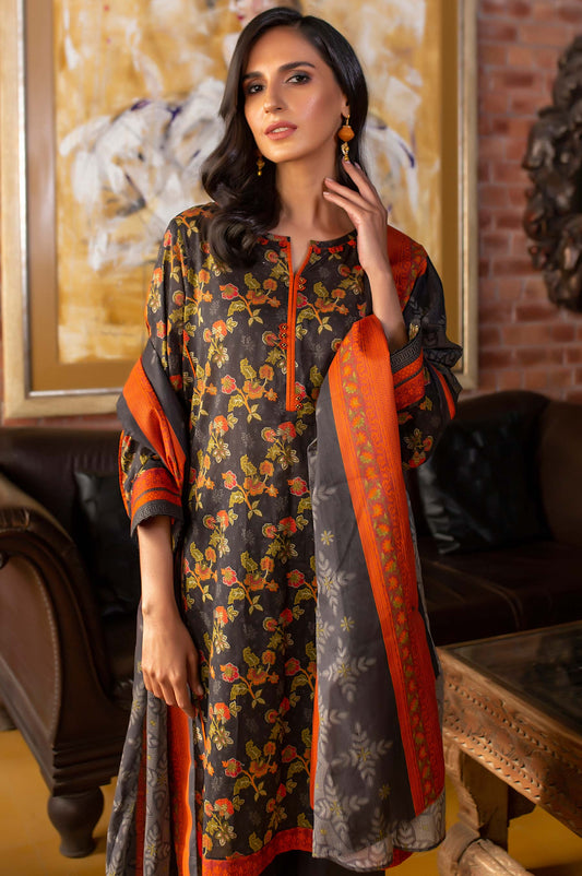 Stitched 2 Piece Printed Lawn Suit with Printed Lawn Dupatta