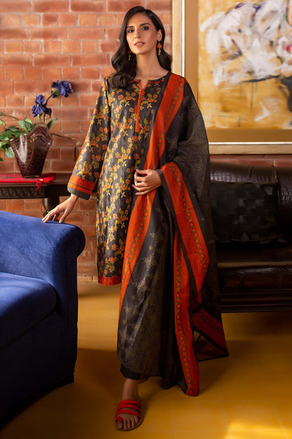 Stitched 2 Piece Printed Lawn Suit with Printed Lawn Dupatta