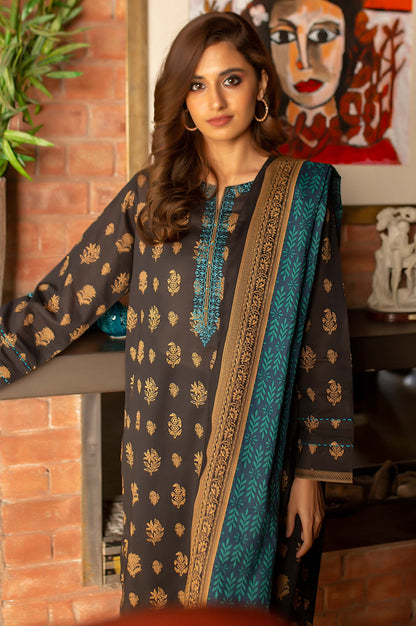 Stitched 2 Piece Embroidered Lawn Suit