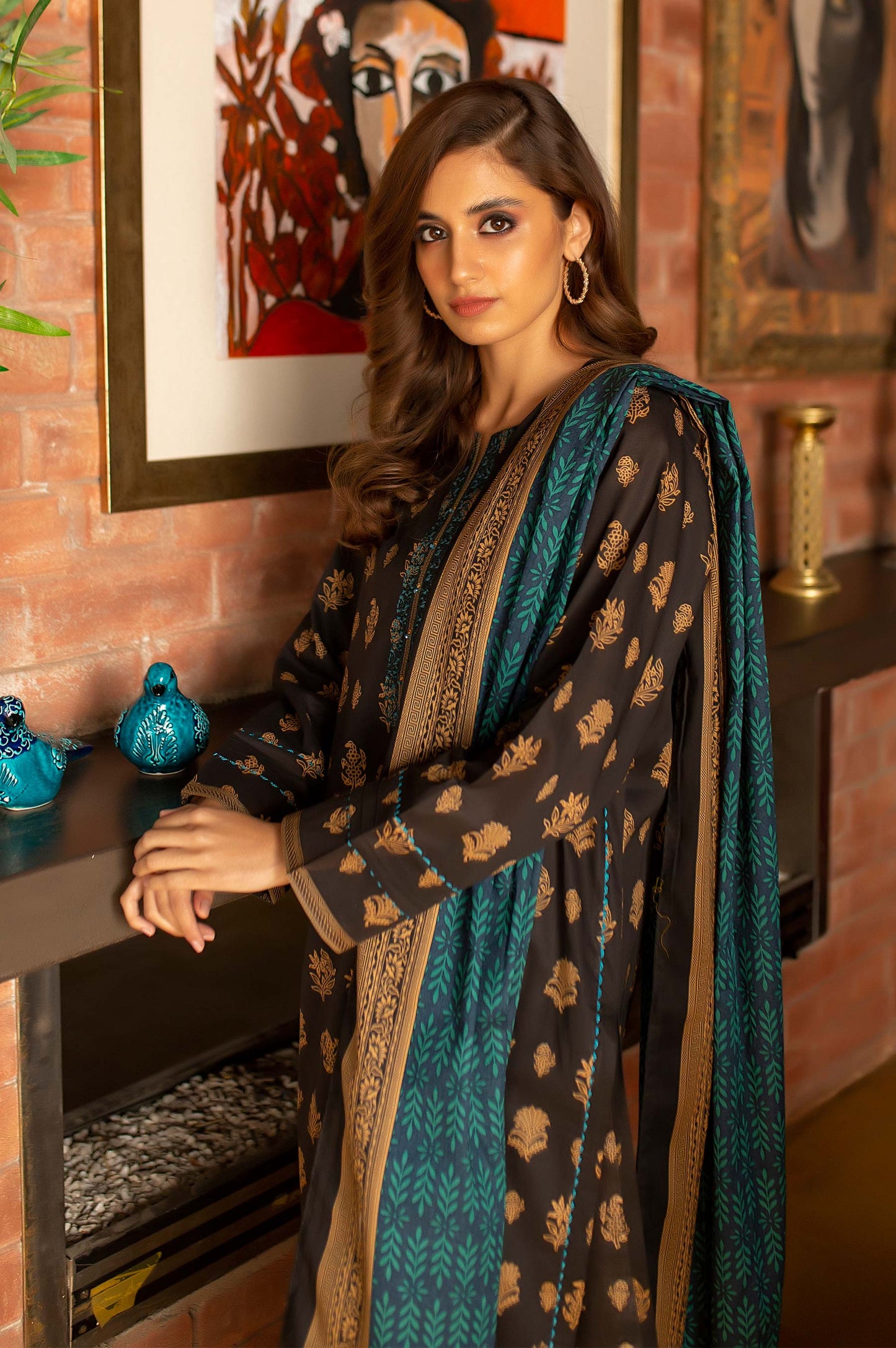 Stitched 2 Piece Embroidered Lawn Suit