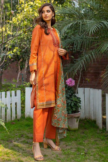 Stitched 2 Piece Embroidered Lawn Suit