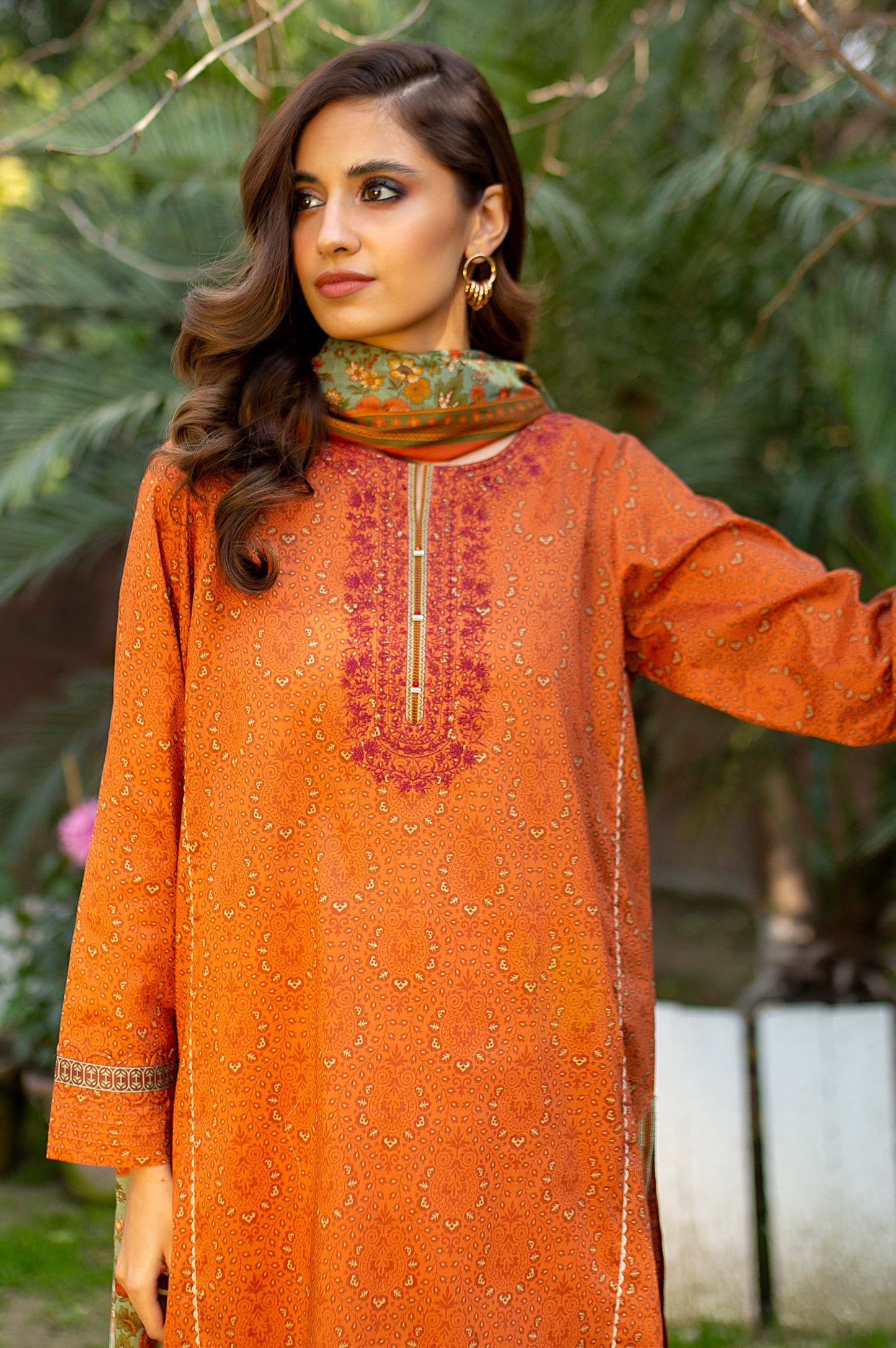 Stitched 2 Piece Embroidered Lawn Suit