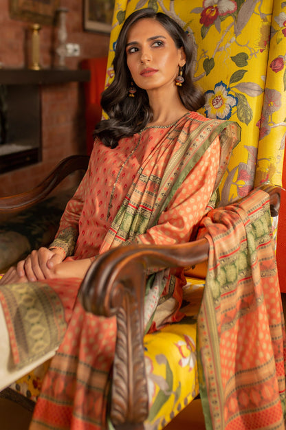 Stitched 2 Piece Printed Lawn Suit with Printed Lawn Dupatta