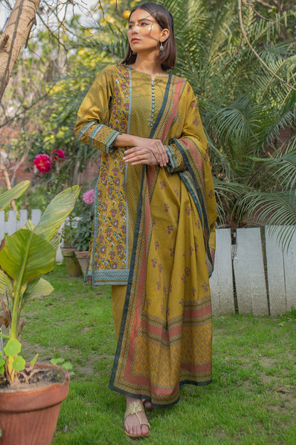 Stitched 2 Piece Printed Lawn Suit with Printed Lawn Dupatta