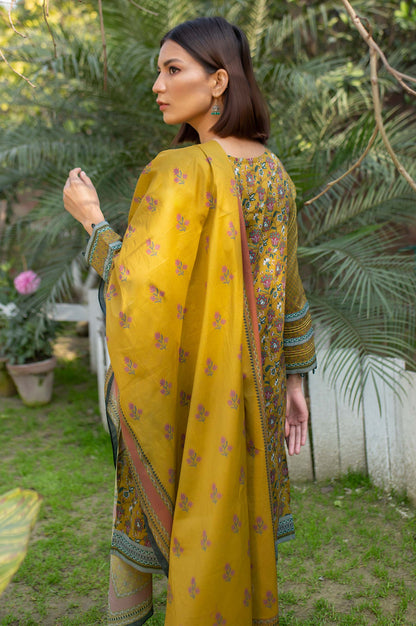 Stitched 2 Piece Printed Lawn Suit with Printed Lawn Dupatta
