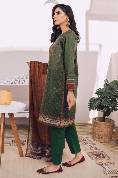 Stitched 2 Piece Printed Lawn Suit with Cotton Net Dupatta